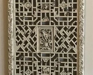 Carved and Reticulated Panel, Chinese