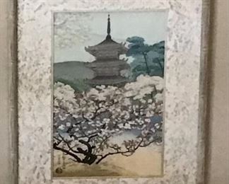 One of Several Japanese Woodblock Re-prints 