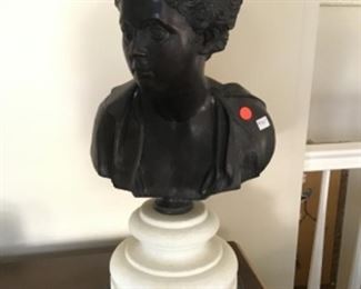 Classical Bronze Bust, Reproduction 