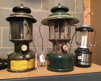 Vintage Coleman and Camping lanterns 