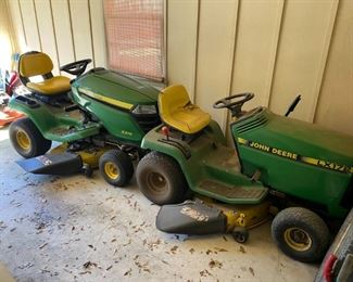 2014 John Deere X300 and 2003 LX172 Tractor Lawnmowers in excellent working condition. 