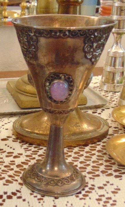 Kiddish cup, sterling
