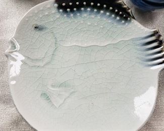 Occupied Japan Fish Plate