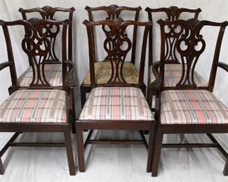 14 - Set of 6 Matching Chairs 22 x 18 x 38