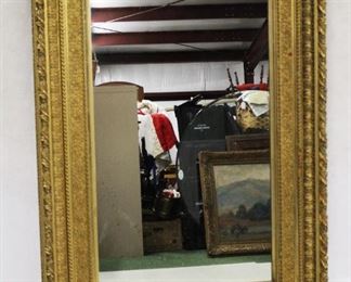 51 - Large Antique Mirror 38 x 55