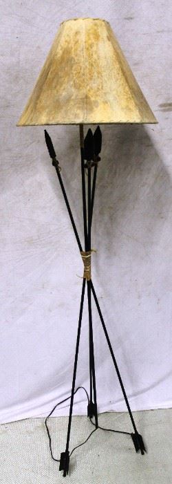 62 - Metal Arrows Lamp - 64" tall