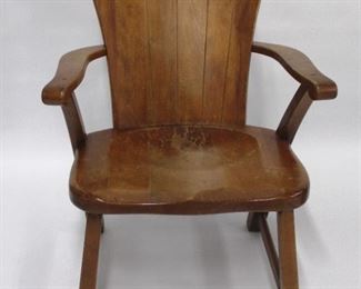 102 - Wood Chair 33 x 15 x 24