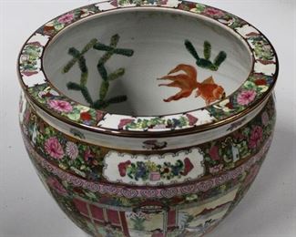 121 - Oriental Porcelain Planter 12 x 13