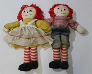 141 - Raggedy Ann & Andy Dolls (2pc) 23" tall