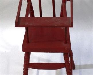 160 - Doll Size High Chair 20 x 8 x 8