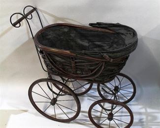 168 - Antique Baby Stroller 28 x 27 x 15