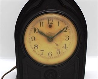 258 - Telecron Electric Clock Model 355 7 1/4 x 5 1/2 x 3 1/2