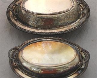 288 - Pair of Silver Plated Covered Dishes (2pcs)