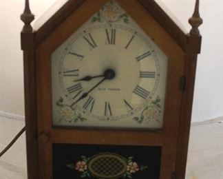 301 - Seth Thomas Sharon 7E Mantle Clock 14 1/2 x 8 1/2 x 5
