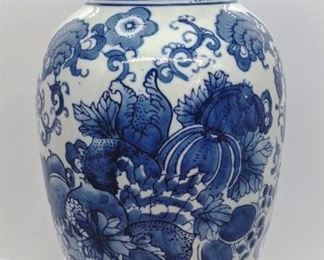 300 - Blue/White Porcelain Vase - 14" tall