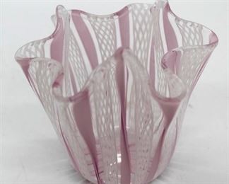 322 - Art Glass Vase - 3" tall