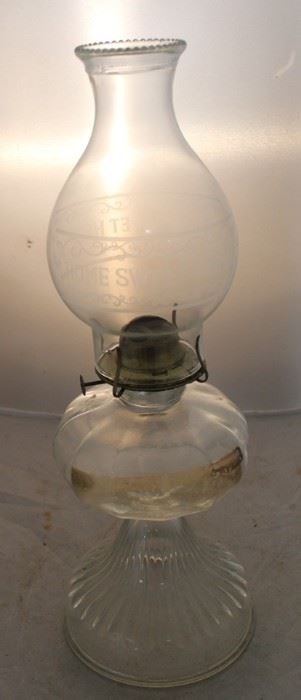 326 - Oil Lamp - 18" tall