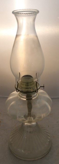 327 - Oil Lamp - 18 1/4" tall