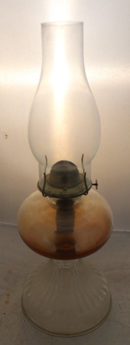 328 - Oil Lamp - 18" tall