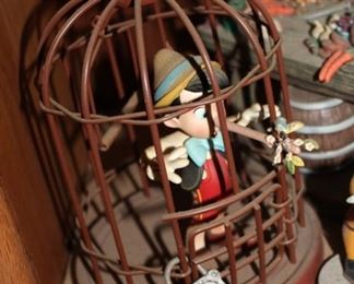 Pinocchio in the cage WDCC figure