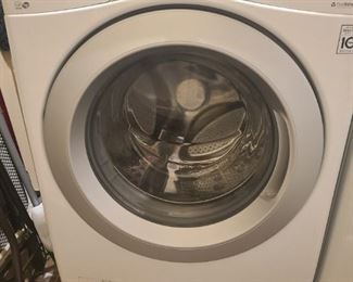 LG inverter direct drive High Efficiency washing machine. Measures 27" x 27" x 53". Mini washer is on bottom though owner says that it needs repaired, the seal on the lid is not working correctly. This does not effect the front load washer. Made with true balance anti vibration system. Does have smart diagnosis so the machine knows exactly how to get your clothes perfectly cleaned. Includes instruction manual. Matching dryer is in sale.

https://ctbids.com/#!/description/share/752989