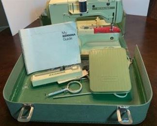 This Bernina model 730 Swedish sewing machine was made between 1963 and 1982 and it looks like it just came off the production line with no signs of wear and it includes a lockable case and instructions.

https://ctbids.com/#!/description/share/753062