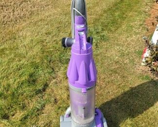 Upright purple Dyson DC-07 Animal vacuum cleaner. Lifetime Hepa Filter. It stands 46" tall.

https://ctbids.com/#!/description/share/753025