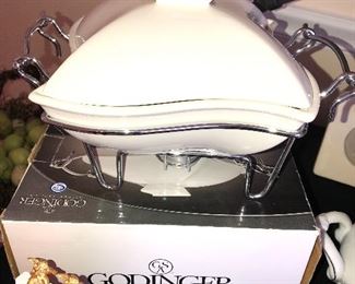 Godinger casserole server 