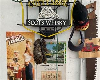 beer sign whisky