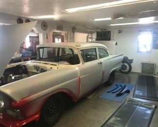 1957 Ford Tudor (windshields and seats are in upper barn) engine redone and painted Body ready for paint $13900 obo call sonny 6302903825 to make appointment or ask questions CLASSIC CAR