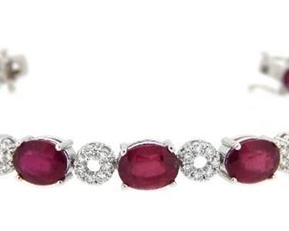 Ruby Diamond Bracelet