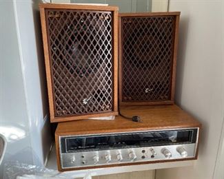 Vintage Sansui receiver and speakers 