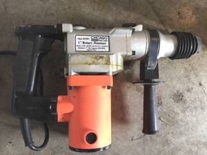 Chicago 1 Inch Rotary Hammer model 41983 in good working order but has oil stains.