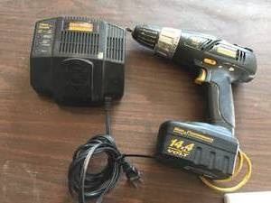Craftsman 3/8th Inch Drill Driver model 315.271230. Rechargeable with battery pack and in good condition.