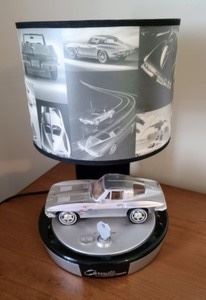 Corvette Table Lamp. Super cool lamp measures about 15” high.