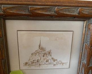 Lot 38: $25- Mont Saint-Michel approx. 4" image