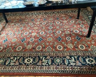 Lot 59: $750- Dining room rug-wool 8'11" x 12'