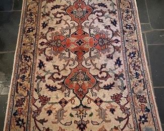 Lot 61: $125- Foyer rug-approx. 2' x 4'