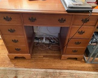 Lot 8: $175- Mahogany desk