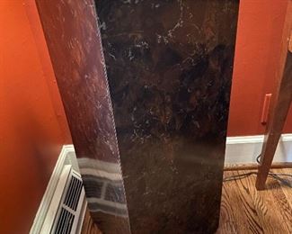 Lot 19: $45- Laminate pedestal 29-3/4"H x 11-3/4" x 11-3/4"