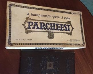 Vintage Parcheesi game.