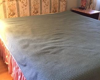 King Size Sleep Number mattress with upholstered headboard.