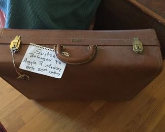 Vintage suitcase belonging to Argyle R. Mackey (Commissioner of Immigration and Naturalization, April 23, 1951 - May 23, 1954) - early 20th century.