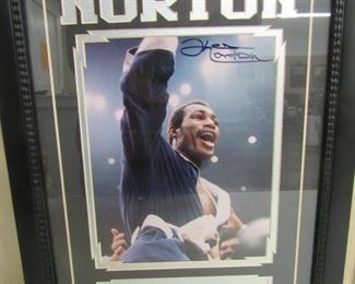 Ken Norton Autographed Boxing Picture w/Certificate