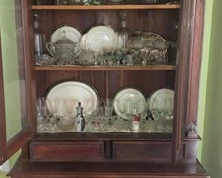 Large antique China/display/Sideboard