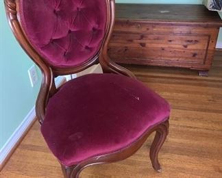 Side Chair and Red Cedar Chest