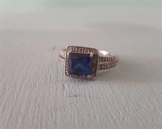 Sapphire Impression Ring. Size 9.