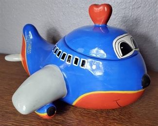 Southwest Airlines Little Jet Cookie Jar