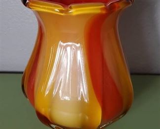 Norleans Japan Murano Style Glass Vase