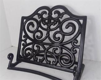 Heavy Duty Metal Book Stand Holder - Black